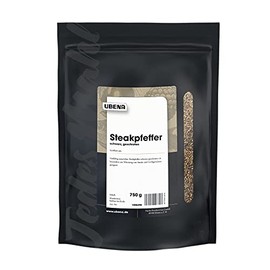 UBENA Steakpfeffer schwarz geschrotet im wiederverschließbaren Vorratsbeutel, 1er Pack (1 x 750 g)