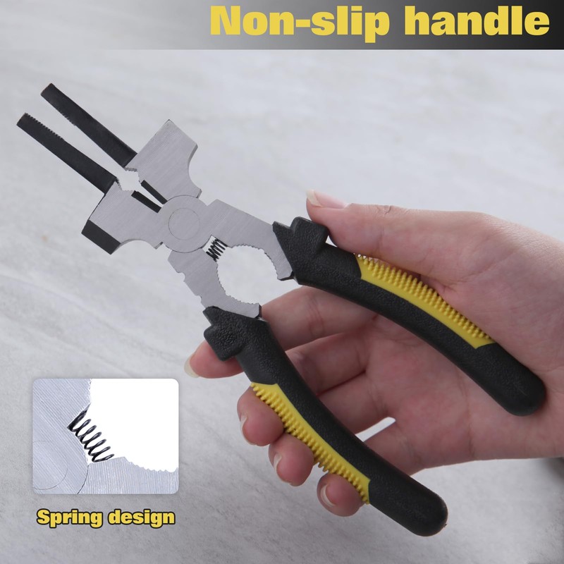 LEONTOOL 7-Inch MIG Welding Pliers with Measurement Holes MIG Nozzle