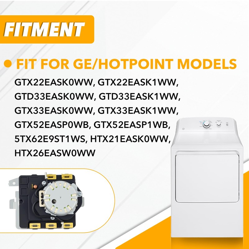 WE04X25280 Dryer Timer for GE Hotpoint Electric Dryer GTD33EASK0WW GTX22EASK0WW