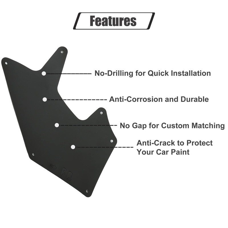 ACROPIX Front Rear Splash Guard Mud Guards Mudflaps Fender Liner