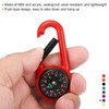 PATIKIL 2PCS Keychain Compass Pocket Camping Compass with Buckle for