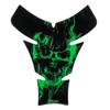 BIKE-label Tank Pad Motorcycle Skull Green Compatible with Kawasaki X500143VA