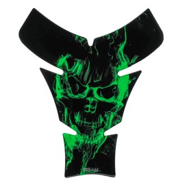 BIKE-label Tank Pad Motorcycle Skull Green Compatible with Kawasaki X500143VA