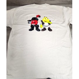 M & M VTG Shrek M&M Candy Mint Green Promo Movie  T Shirt USA Graphic Film Y2K RARE