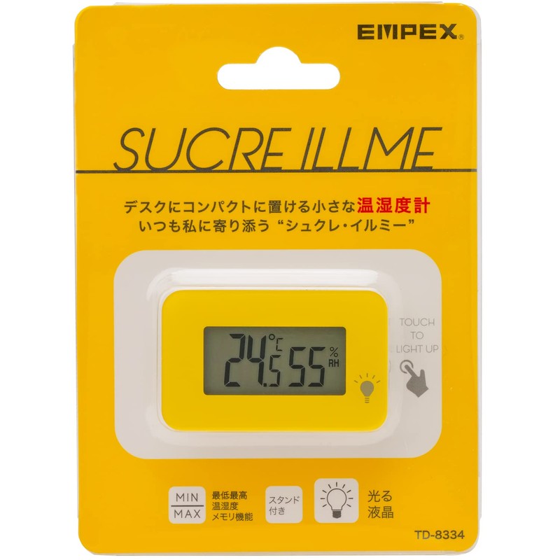 Empex TD-8334 Digital Thermometer/Hygrometer, Shukle Irmi Tabletop, 1.3 x 2.0