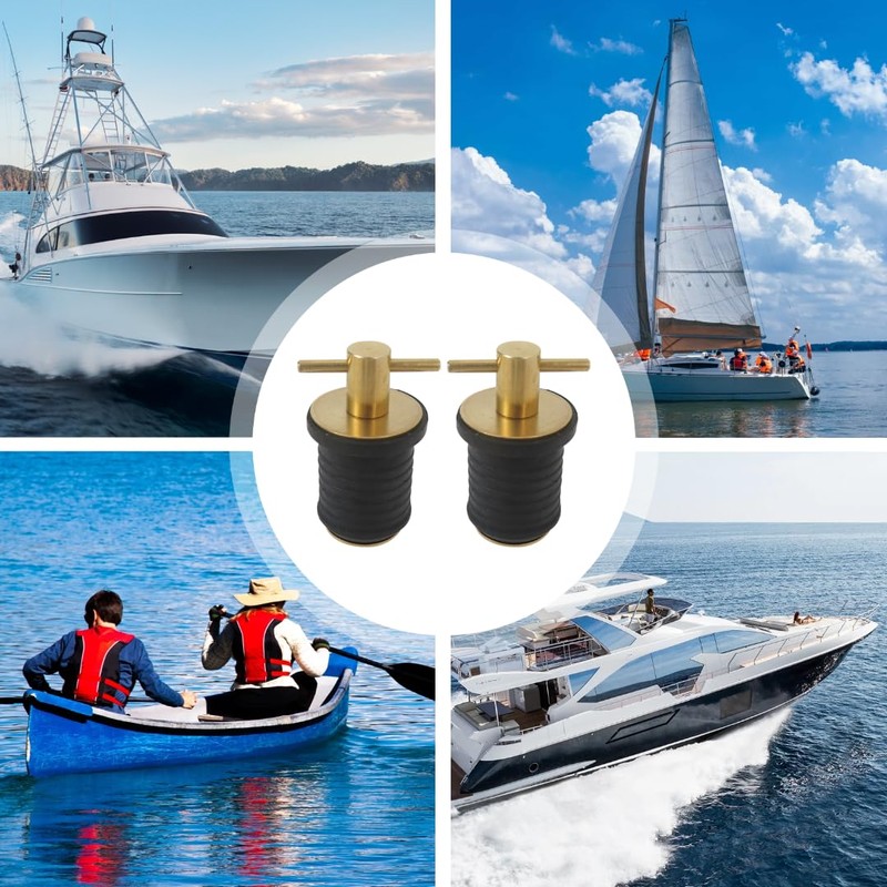 New 2 Pcs Boat Plug Snap Plugs T Style Handle