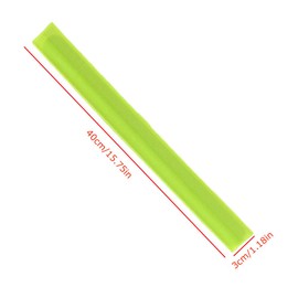 Naisfei Pack of 6 Reflective Bands, Snap Bracelet, Reflector, Bicycle Trouser Band, Universal Reflector Set, Swatter Bracelet, Safety Band, Reflective Snap Bracelet, Reflective Neon Reflective Bands