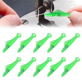 Pack of 10 Needle Threaders, Threading Aid for Sewing Needles, Needle Threader for Sewing Machines, Automatic Threader, Plastic Sewing Needles Threader, Sewing Machine Accessories for DIY and Sewing