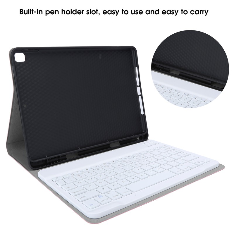For Bluetooth Wireless Tablet Keyboard Detachable Keypad Case with Pen
