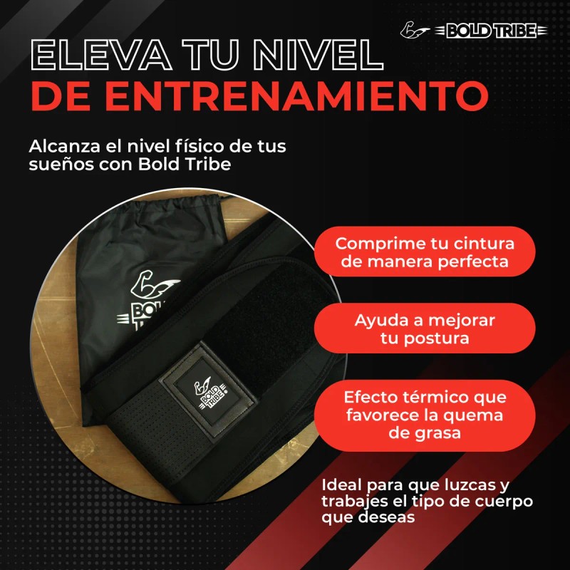 Faja Moldeadora Deportiva Gym Talle Alto 30 Cm Bold Tribe