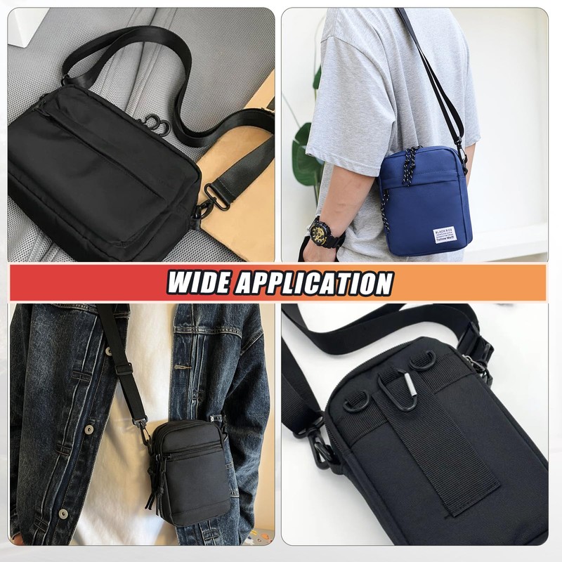 Murtenze 12PACK Plastic Swivel Snap Hook Clips, 1-1/2 Inch Rotary