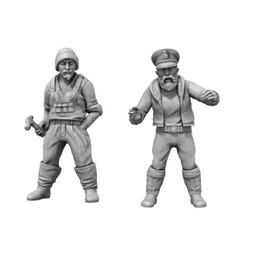80mm Model Sailors x 2 - Set 2 - Resin Fishermen Figurines for Model Ships – Highly Detailed 80mm Crew for RC & Static Model Boats – Premium Quality Miniatures for Dioramas & Maritime Displays