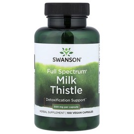 Swanson Vitamins, Full Spectrum® Milk Thistle, 500mg, Vegan Capsules 100 Tablets / Swanson Vitamins (스완슨 비타민), Full Spectrum® 밀크시슬, 500mg, 비건 캡슐 100정