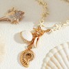 YANCHUN Shell Starfish Necklace Layer Charm Necklace for Women Boho