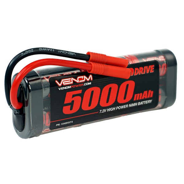 Venom 7.2 V 5000 mAh batería NiMH de 6 Celdas con Enchufe HXT de 4.0 mm
