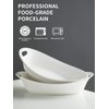 YHOSSEUN Large Serving Bowl with Handles, 1.5 Quarts Oval Serving