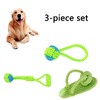 Swanswick Dog Rope Chew Toys, Green and Blue, Pack of
