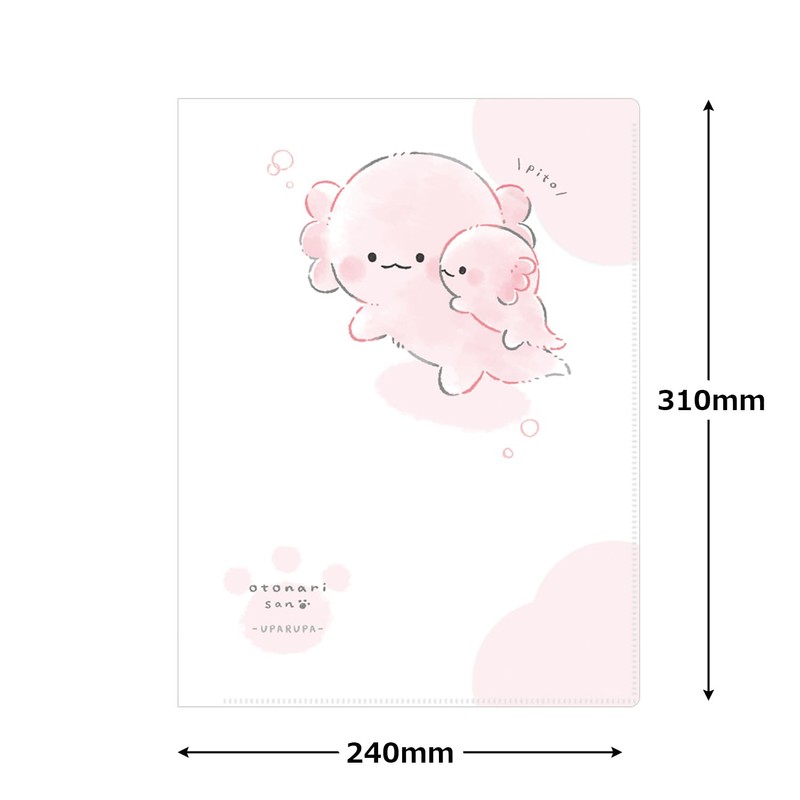 Kamio Japan 225935 Clear File Cover Pocket Clear File Neighbor