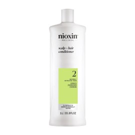 Nioxin Nioxin Scalp + Hair Thickening System 2 Conditioner, For Natural Hair with Progressed Thinning, 33.8 fl oz (Packaging May Vary)