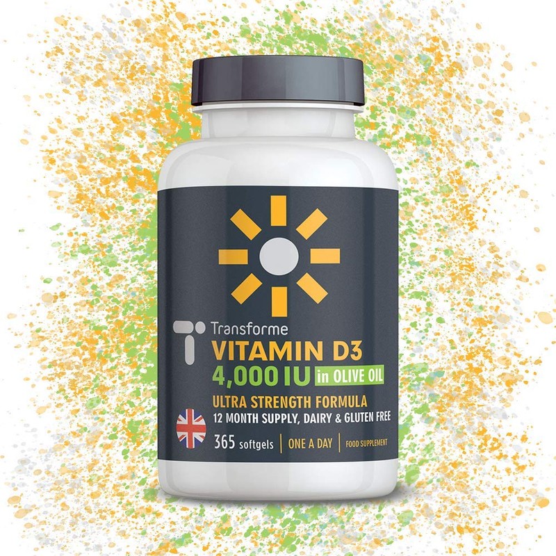 Transforme Vitamin D3 4000 IU in Olive Oil, 365 Capsules