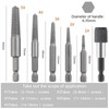 Wjelet 1/4" Hex Shank Screw Extractor, Damaged Screw Extractor Set,