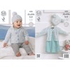King Cole Double Knitting Pattern Easy Cable Design Baby Cardigans