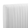 Modway MOD-6327-WHI Eloise Channel Tufted Performance Velvet Full/Queen Headboard, White