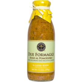 Casina Rossa Pasta Sauce - Sugo al Due Formaggi with Pecorino & Ricotta Cheeses 17.6 Ounce