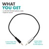 Movo MV-RC100 - Cable atenuador de micrófono macho de 3,5