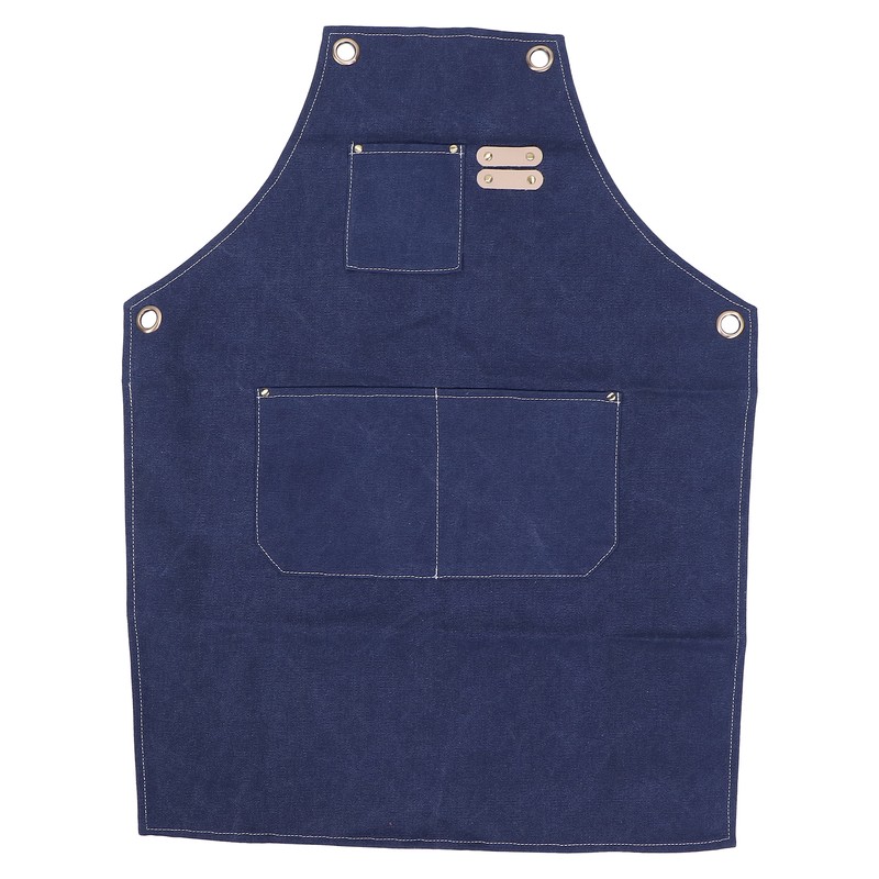Cotton Canvas Apron Adjustable Cross Back Apron Kitchen Cooking Apron