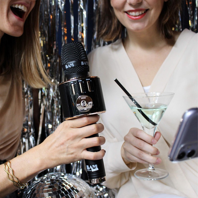 BAM KARAOKE TO GO: Karaoke Mic - Wireless High-Definition Mic,