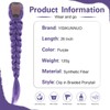 Purple Braiding Ponytail Hair Extension, 26In