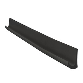 RecPro RV PVC Plastic Rain Gutter | Adhesive Backing Included | Flexible Drip Rail Molding (15, Black)