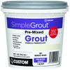 Custom CUSTOM-PMG381QT-1, Bright White PMG381QT 1-Quart Simple Premium Grout, 32