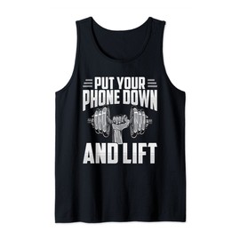 Put Your Phone Down And Lift Gym Etiquette Fitness Rules Fun Tank Top