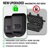 2Pcs Magnetic Key Holder Under Car,Magnetic Key Box with Combination