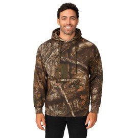 Bell Rangers Realtree Apx Camouflage Premium Pullover Hoodies for Men and Women Hunting Gear with Zippered Pocket (Medium, Realtree APX Dura Polyester Fleece)