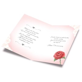 Prime Greetings Silver 25th Anniversary Card