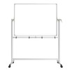 VIZ-PRO Double-Sided Magnetic Mobile Whiteboard/Dry Erase Board, 48 x 36