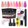 Kit Para De Uñas Polygel Completo Acrilicas Beaucat 18 Pcs