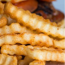 KitchenCraft KCSGCH Professional Crinkle Potato Chip Cutter with Soft-Grip Handle, 21.5 cm (8.5"), Silver/Grey