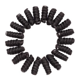 S-noilite [3 packs] Short Curls Crochet Hair Braids for Black Women 12mm Jamaican Bounce Curls Jump Wand for DIY Mohawk Afro Twist Braided Wigs Braiding Hair Extensions (10",Dark Brown)