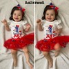 Aalizzwell 0-3 Months Baby Girls 4th of July Outfit Infant