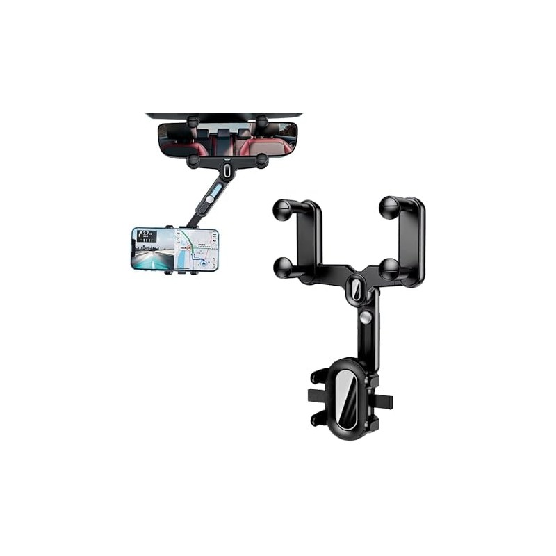 Archy Soporte para Celular Automovil Espejo Retrovisor Multiuso Giratorio Rotacion