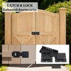 7.5" Heavy Duty Flip Gate Latch Lock with Padlock Hole