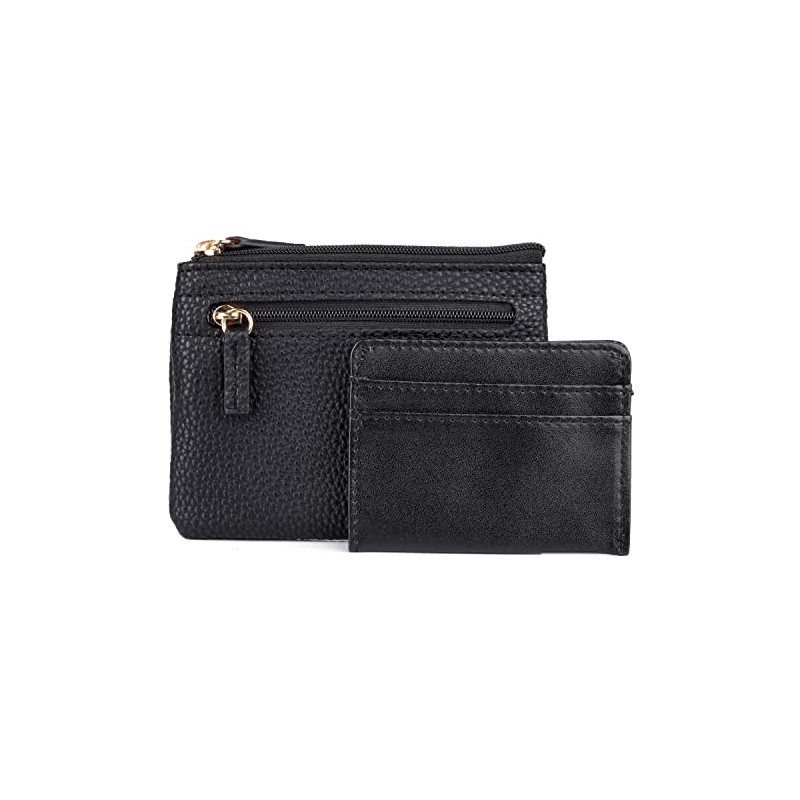 Julia Buxton Pebble RFID Pik-Me-Up® Large ID Coin/Card Case Black