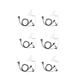 Sarcia Earpiece Headset with Mic PTT for Midland GXT1000VP4 LXT500VP3 AVPH3 AVPH4 GXT1000 GXT1000VP4 GXT1050VP4 GXT1000XB LXT500PA Walkie Talkie 2 Way Radio with Covert Acoustic Tube,6 Pack ﻿