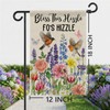 ZUYOENCO Funny Garden Flag 12x18 Double Sided - Bless This