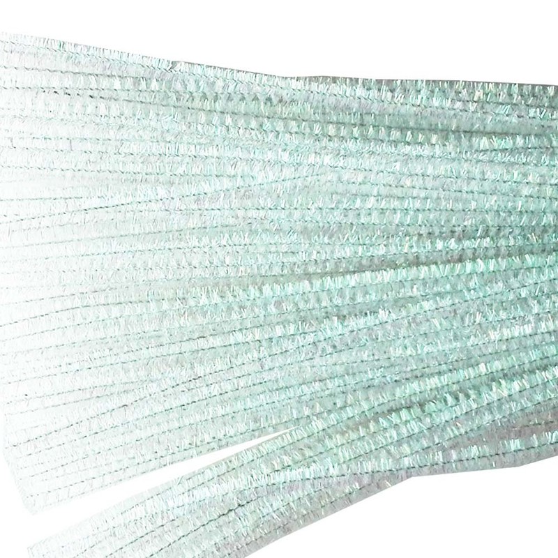 Carykon 100 PCS 12 Inch Iridescent Sparkly Tinsel Stems Pipe