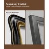 Afuly Black 5x7 Picture Frame Vintage Gold Wavy Resin Photo